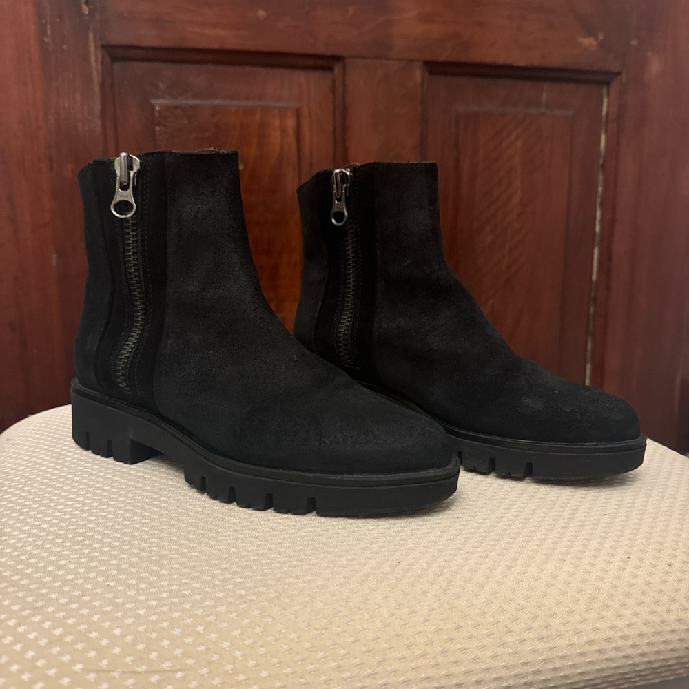 Eric Michael Black Suede Ankle Boots